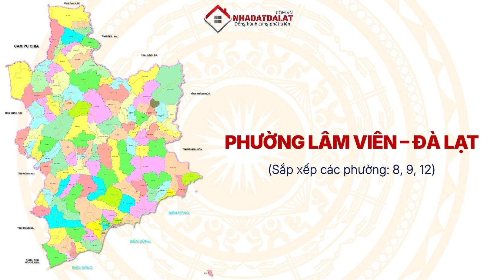Phường Lâm Viên có vị trí đắc địa trên bản đồ Đà Lạt