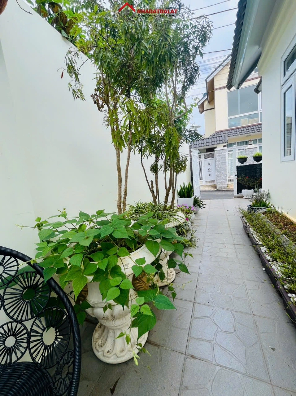 Khuôn viên villa sân vườn Trần Đại Nghĩa Đà Lạt